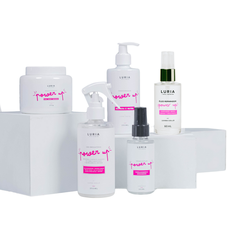 Kit Power Up (Máscara + Condicionador + Uso Obrigatório + Tônico Capilar + Óleo Reparador))